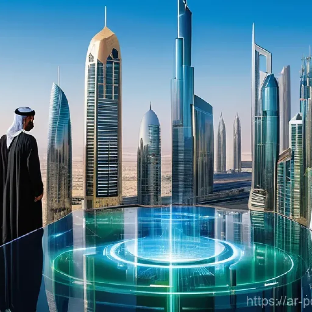 재생가능 에너지와 관련된 법적 요건 - **Prompt 1: "A visionary tableau of a thriving sustainable future in a prominent Arab city, such as ...