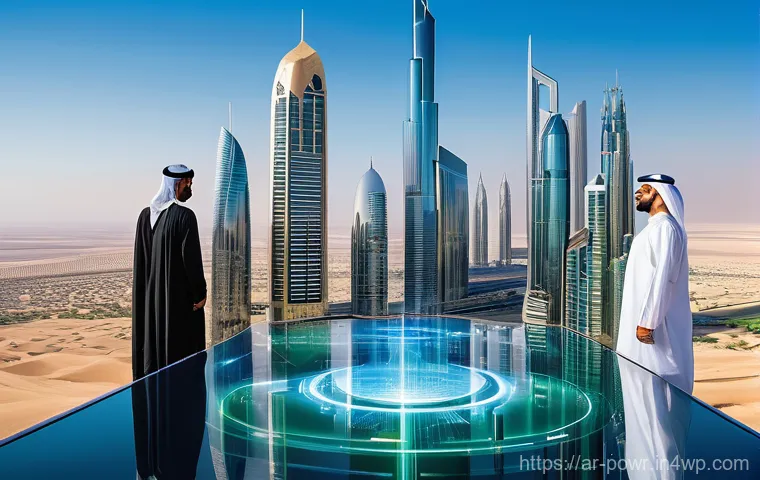 재생가능 에너지와 관련된 법적 요건 - **Prompt 1: "A visionary tableau of a thriving sustainable future in a prominent Arab city, such as ...