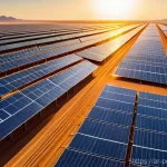 Home 18 재생에너지 기술의 지역별 특성 - **Prompt: "The Golden Sun's Embrace: A Verdant Future"**
A wide-angle, breathtaking panoramic sh...