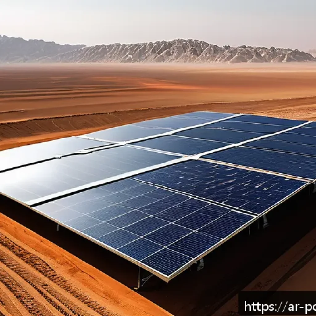 태양광 발전의 효율을 높이는 기술 - A high-tech solar energy research facility in the Middle East featuring advanced nanostructured sola...